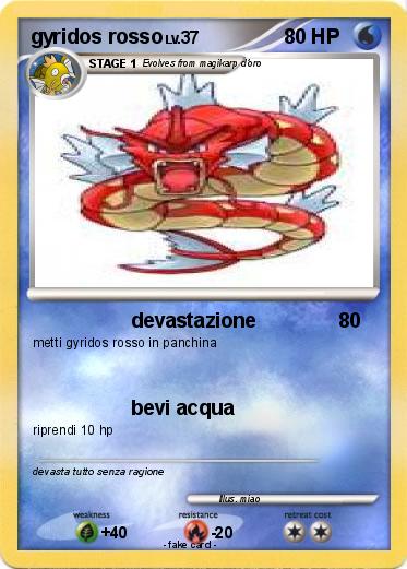 Pokemon gyridos rosso