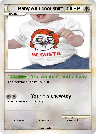 Pokemon Baby with cool shirt