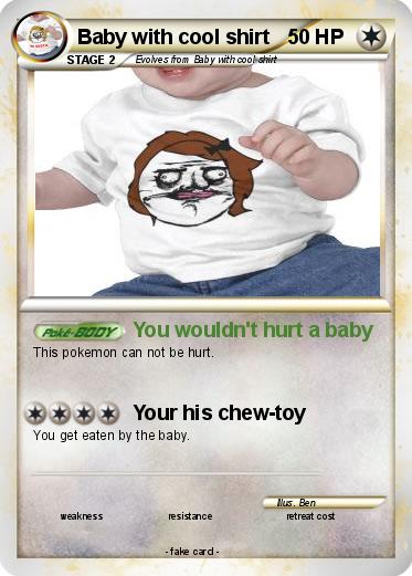 Pokemon Baby with cool shirt
