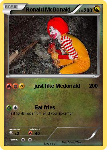 Pokemon Ronald McDonald