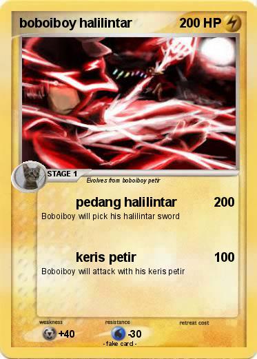 Pokemon boboiboy halilintar