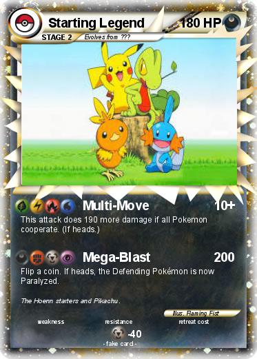 Pokemon Starting Legend