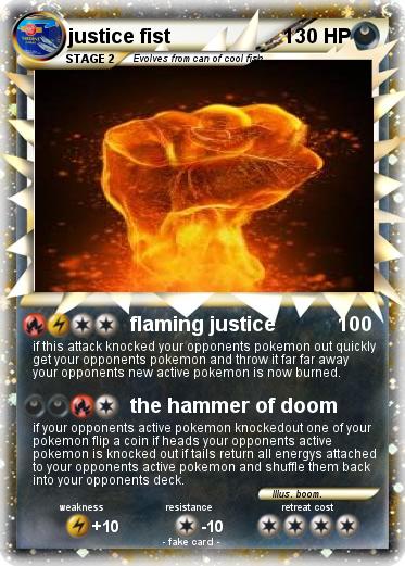 Pokemon justice fist