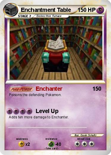 Pokemon Enchantment Table