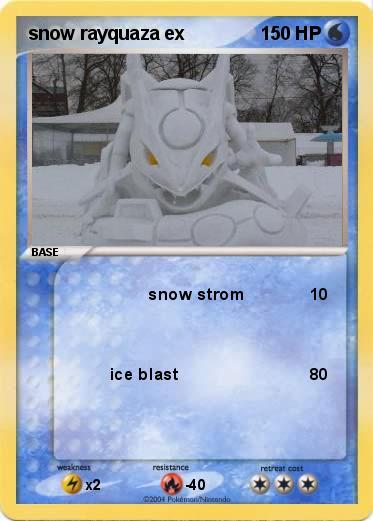 Pokemon snow rayquaza ex