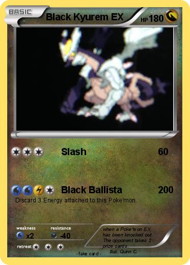 Pokemon Black Kyurem EX