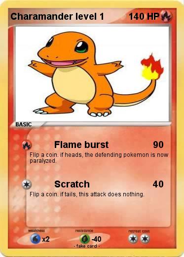 Pokemon Charamander level 1