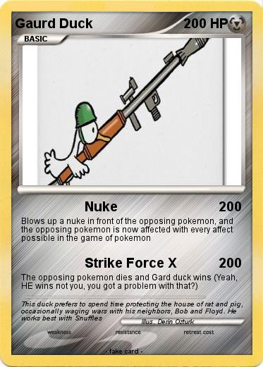 Pokemon Gaurd Duck
