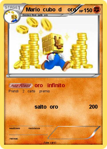 Pokemon Mario  cubo  d    oro