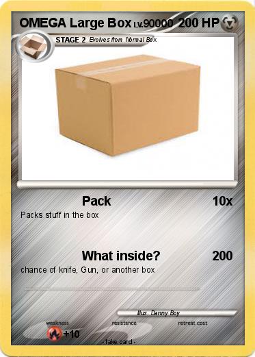 Pokemon OMEGA Large Box