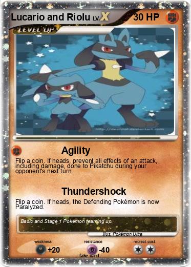 Pokemon Lucario and Riolu