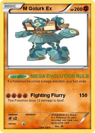 Pokemon M Golurk Ex