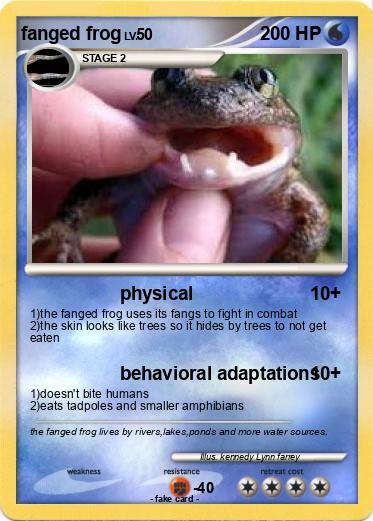Pokemon fanged frog