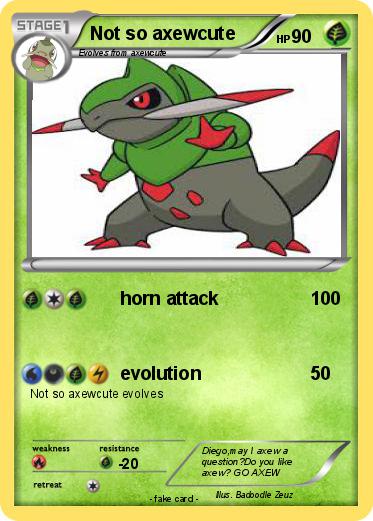 Pokemon Not so axewcute