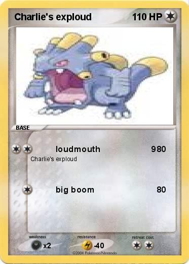 Pokemon Charlie's exploud              