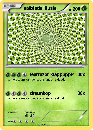 Pokemon leafblade illusie