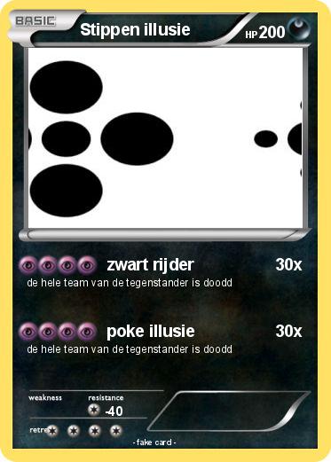 Pokemon Stippen illusie