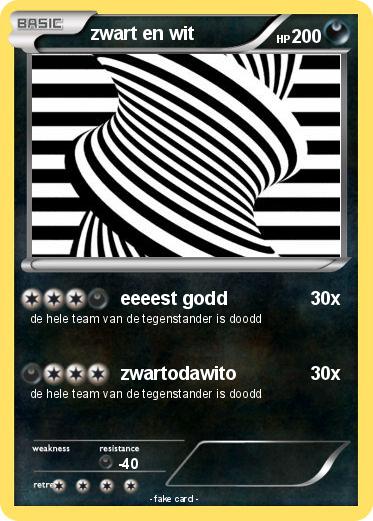 Pokemon zwart en wit