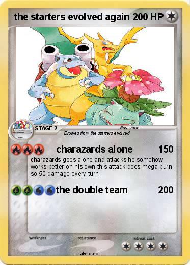 Pokemon the starters evolved again