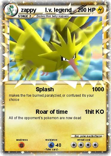 Pokemon zappy      l.v. legend