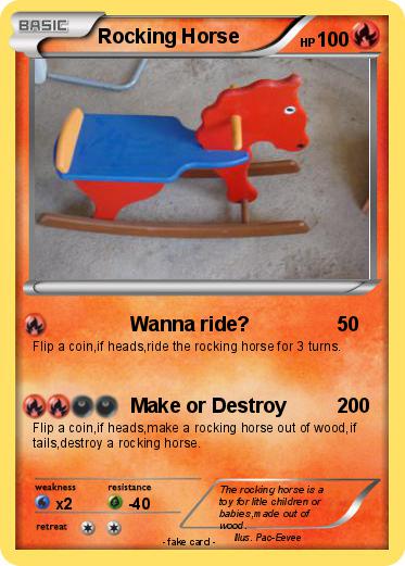 Pokemon Rocking Horse