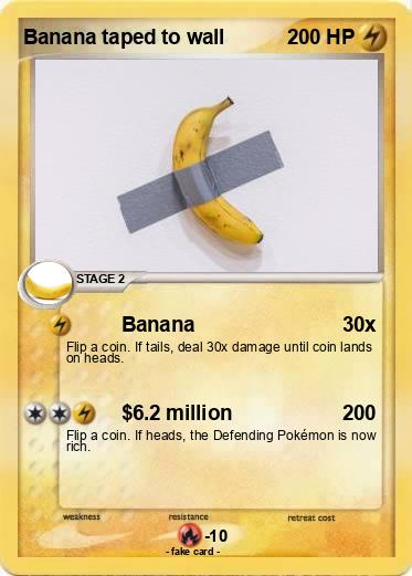Pokemon Banana taped to wall