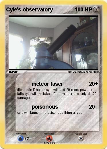 Pokemon Cyle's observatory