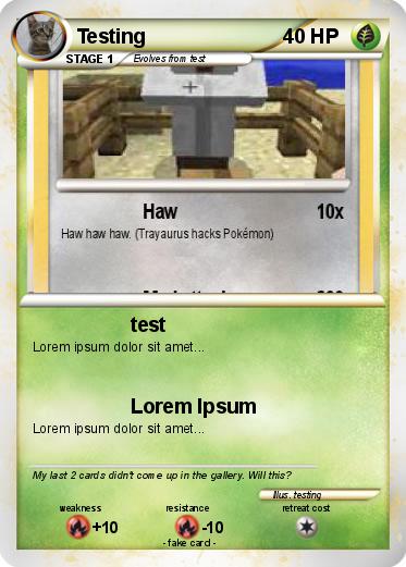 Pokemon Testing