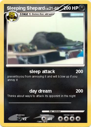 Pokemon Sleeping Shepard