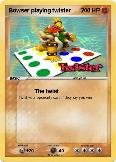 Pokemon Bowser playing twister
