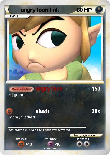 Pokemon angry toon link
