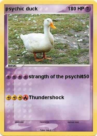 Pokemon psychic duck
