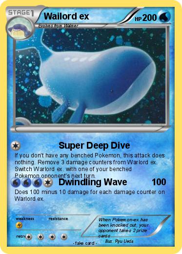 Pokemon Wailord ex