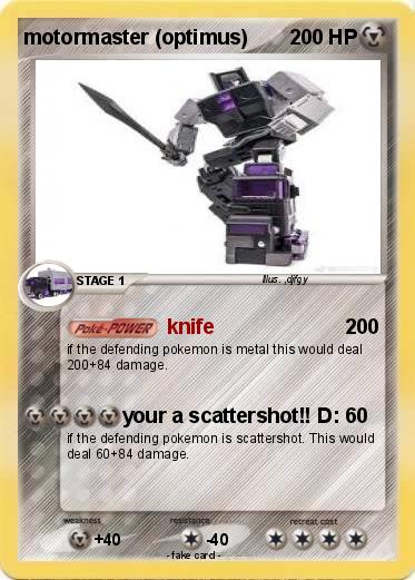 Pokemon motormaster (optimus)
