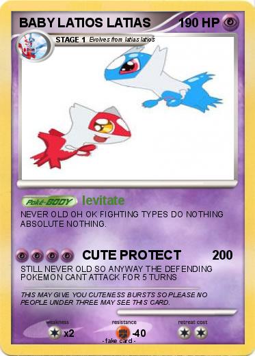 Pokemon BABY LATIOS LATIAS