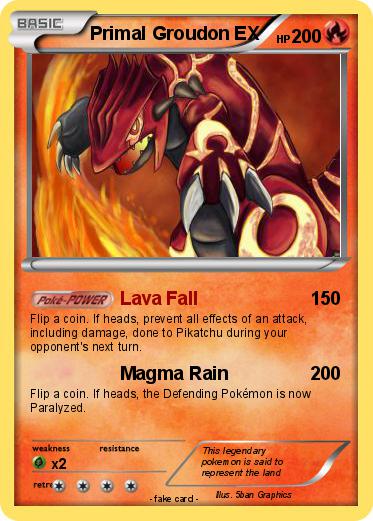 Pokemon Primal Groudon EX