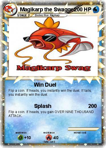 Pokemon Magikarp the Swagger