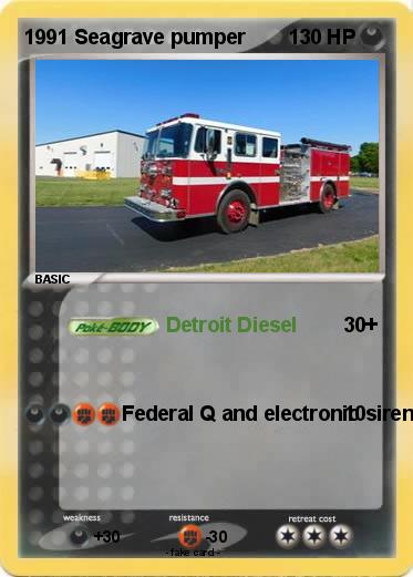 Pokemon 1991 Seagrave pumper