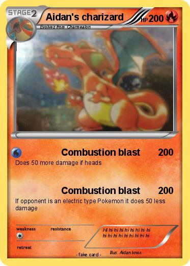 Pokemon Aidan's charizard