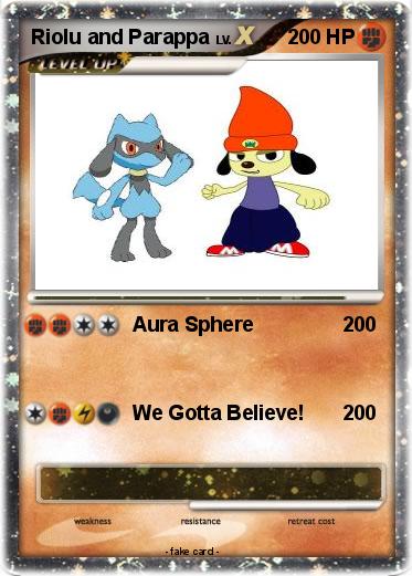 Pokemon Riolu and Parappa