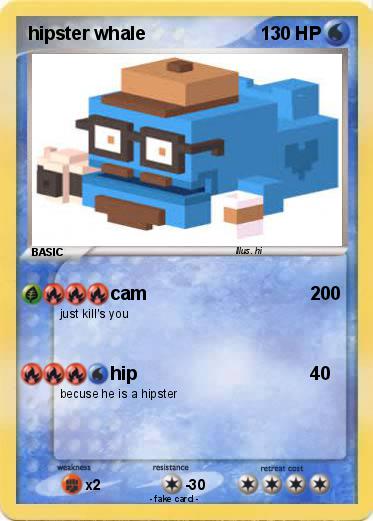 Pokemon hipster whale