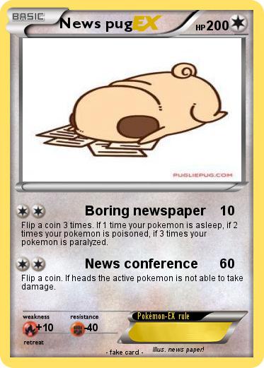 Pokemon News pug