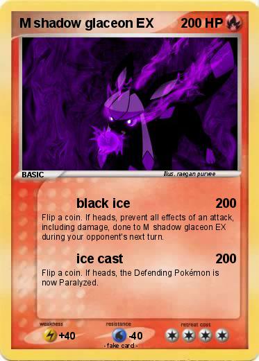Pokemon M shadow glaceon EX