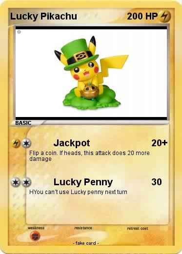 Pokemon Lucky Pikachu