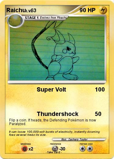 Pokemon Raichu