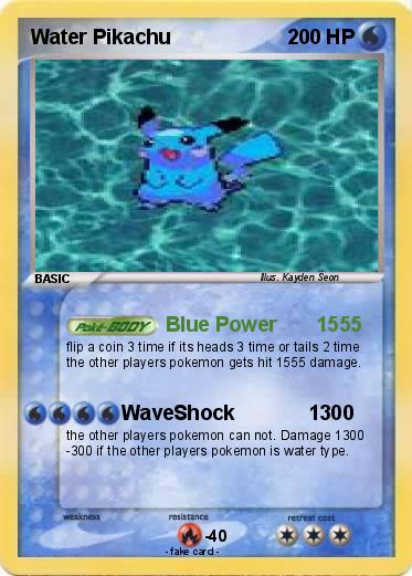 Pokemon Water Pikachu