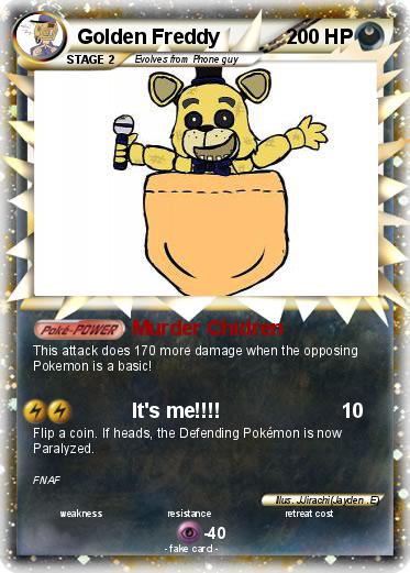 Pokemon Golden Freddy