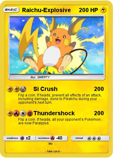 Pokemon Raichu-Explosive
