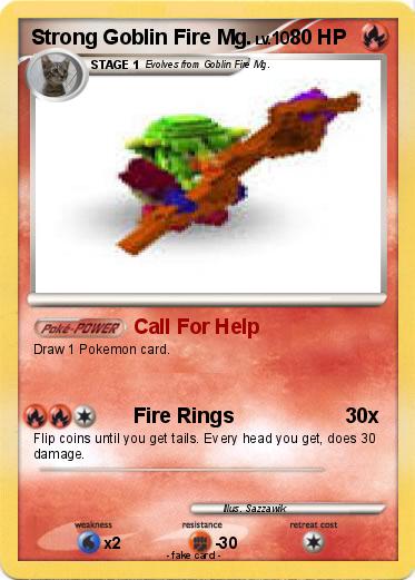 Pokemon Strong Goblin Fire Mg.