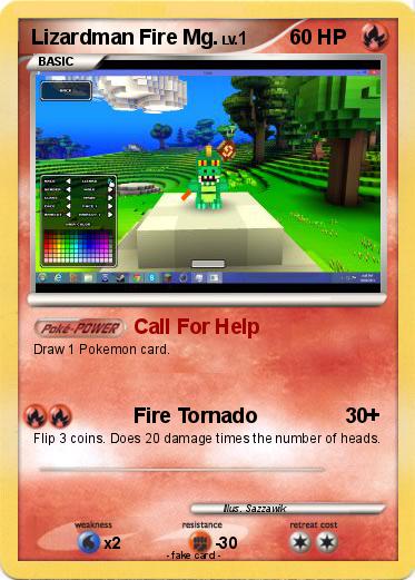 Pokemon Lizardman Fire Mg.